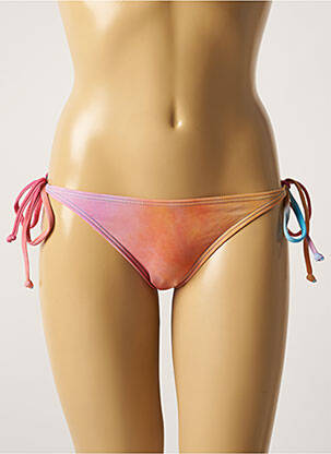 Bas de maillot de bain tissage satiné bikini orange BARTS femme