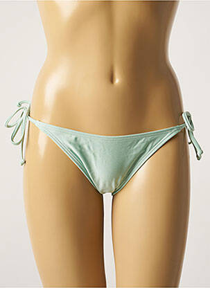 Bas de maillot de bain tissage satiné bikini vert BARTS femme
