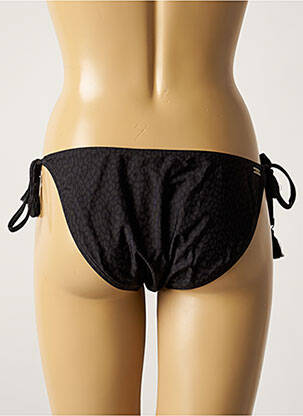 Bas de maillot de bain tissage satiné bikini noir BARTS femme