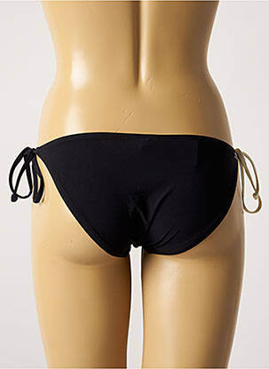 Bas de maillot de bain tissage satiné bikini noir BARTS femme