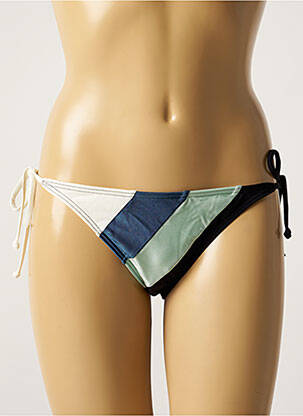 Bas de maillot de bain effet matière satinée bikini vert BARTS femme