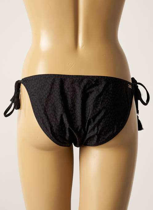 Bas de maillot de bain tissage satiné bikini noir BARTS femme