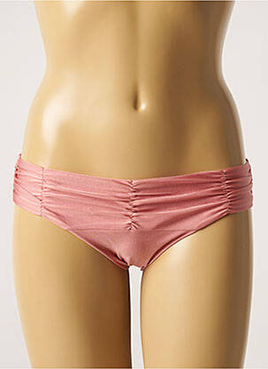 Bas de maillot de bain tissage satiné culotte rose BARTS femme