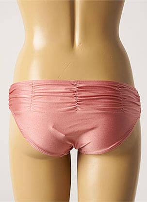Bas de maillot de bain tissage satiné culotte rose BARTS femme