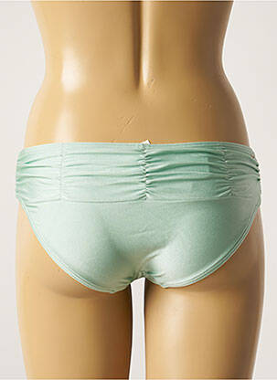 Bas de maillot de bain tissage satiné culotte vert BARTS femme