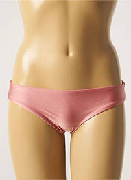 Bas de maillot de bain tissage satiné culotte rose BARTS femme