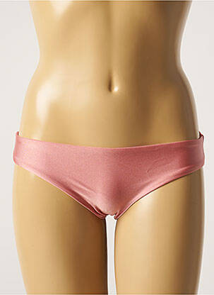 Bas de maillot de bain tissage satiné culotte rose BARTS femme