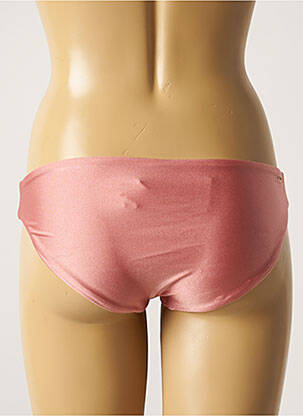 Bas de maillot de bain tissage satiné culotte rose BARTS femme
