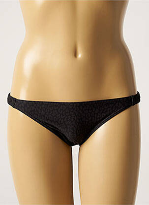 Bas de maillot de bain effet matière satinée bikini noir BARTS femme