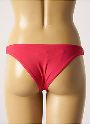 Bas de maillot de bain effet matière satinée culotte rose BARTS femme