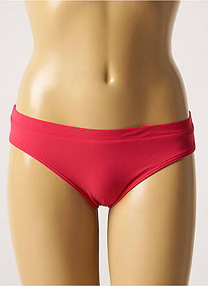 Bas de maillot de bain effet matière satinée culotte rose BARTS femme