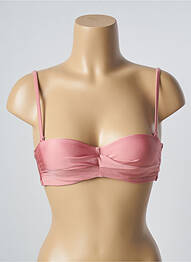 Haut de maillot de bain stretch haut soutien-gorge moulé rose BARTS femme