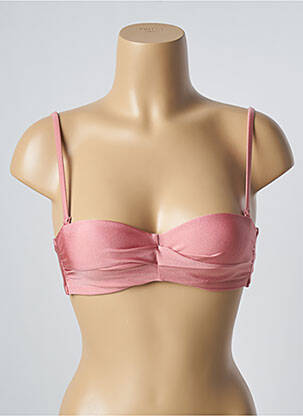 Haut de maillot de bain stretch haut soutien-gorge moulé rose BARTS femme