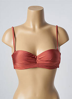 Haut de maillot de bain stretch haut soutien-gorge balconnet marron BARTS femme