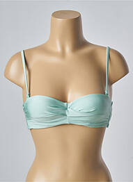 Haut de maillot de bain stretch haut soutien-gorge balconnet vert BARTS femme