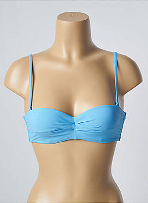 Haut de maillot de bain stretch haut soutien-gorge balconnet bleu BARTS femme