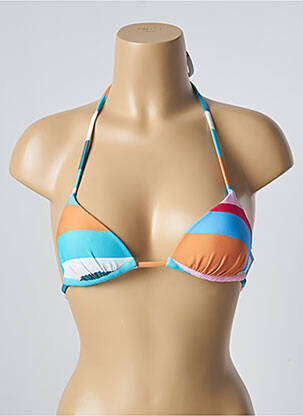 Haut de maillot de bain stretch haut soutien-gorge moulé bleu BARTS femme