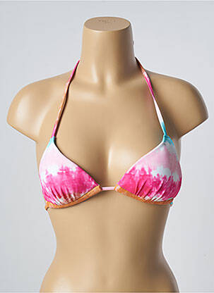Haut de maillot de bain stretch haut soutien-gorge moulé rose BARTS femme