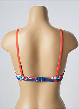 Haut de maillot de bain stretch haut soutien-gorge emboitant bleu CHERRY BEACH femme