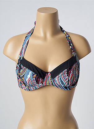 Haut de maillot de bain stretch noir BELCOR femme