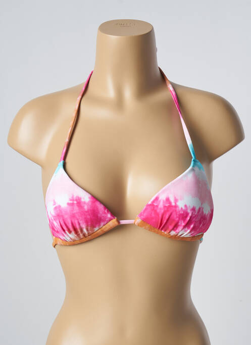 Haut de maillot de bain stretch haut soutien-gorge moulé rose BARTS femme