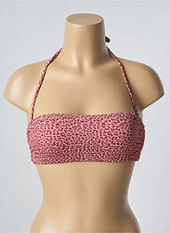 Haut de maillot de bain stretch haut bandeau rose BARTS femme