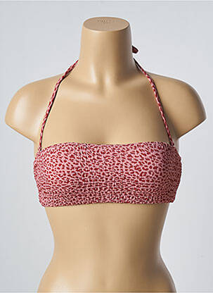 Haut de maillot de bain stretch haut bandeau rose BARTS femme