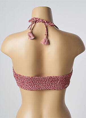 Haut de maillot de bain stretch haut bandeau rose BARTS femme