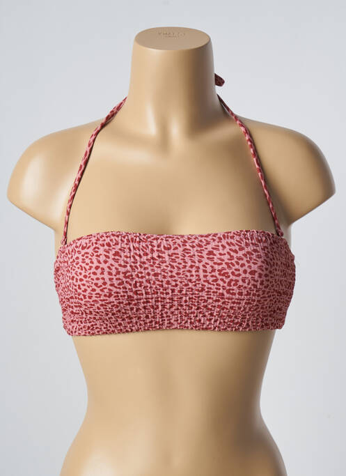 Haut de maillot de bain stretch haut bandeau rose BARTS femme