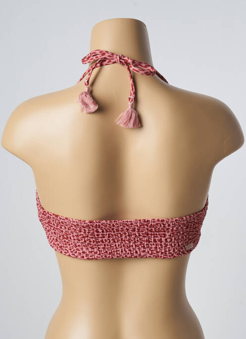 Haut de maillot de bain stretch haut bandeau rose BARTS femme