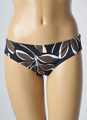 Bas de maillot de bain imprimé fleurs shorty noir AUBADE femme