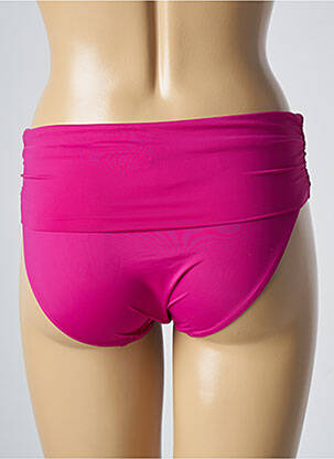 Bas de maillot de bain effet matière satinée culotte rose AUBADE femme