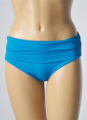 Bas de maillot de bain effet matière satinée culotte bleu AUBADE femme