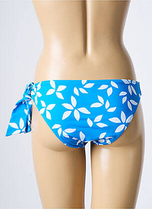 Bas de maillot de bain imprimé fleurs culotte bleu AUBADE femme