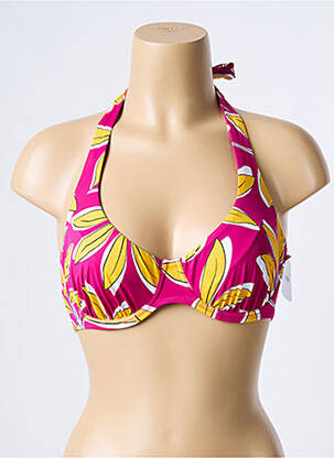 Haut de maillot de bain stretch haut soutien-gorge emboitant violet AUBADE femme