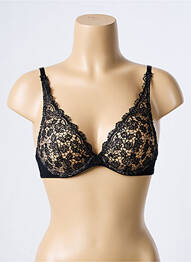 Soutien-gorge effet matière satinée haut soutien-gorge emboitant noir AUBADE femme