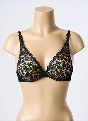Soutien-gorge effet matière satinée haut soutien-gorge emboitant noir AUBADE femme
