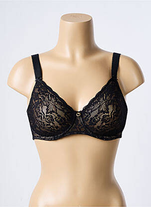Soutien-gorge effet matière satinée haut soutien-gorge emboitant noir AUBADE femme