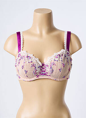 Soutien-gorge effet matière satinée haut soutien-gorge emboitant chair AUBADE femme