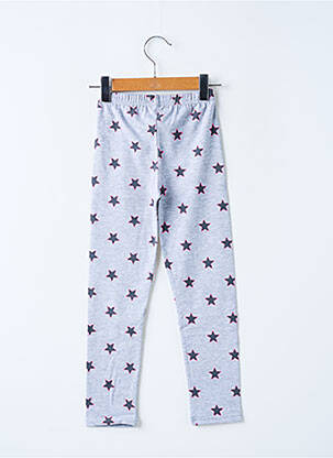 Legging stretch taille élastique gris JADEA fille