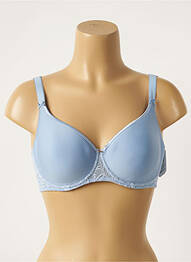 Soutien-gorge effet matière satinée haut soutien-gorge moulé bleu AUBADE femme