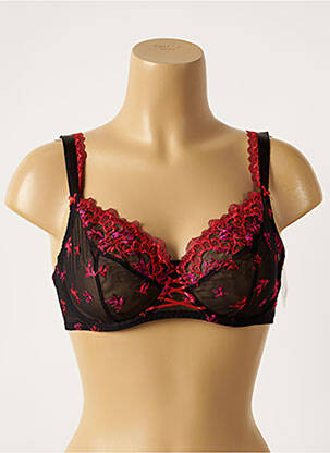 Soutien-gorge effet matière satinée haut soutien-gorge emboitant noir AUBADE femme