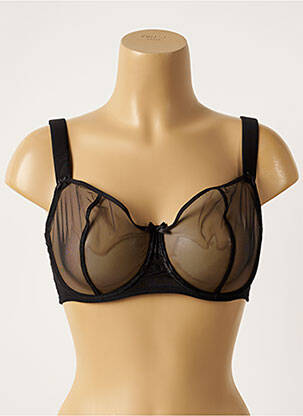 Soutien-gorge effet matière satinée haut soutien-gorge emboitant noir AUBADE femme
