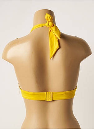 Haut de maillot de bain stretch haut soutien-gorge push-up jaune AUBADE femme