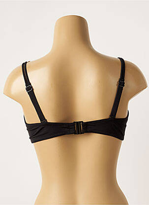 Haut de maillot de bain stretch haut soutien-gorge moulé noir BELCOR femme