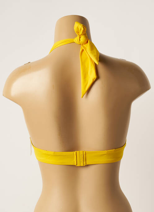 Haut de maillot de bain stretch haut soutien-gorge push-up jaune AUBADE femme