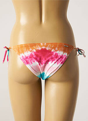 Bas de maillot de bain effet matière satinée bikini rose BARTS femme