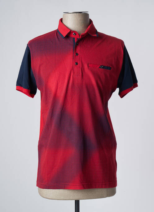 Polo rouge MAXWAY pour homme