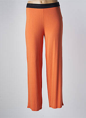 Pantalon large orange MALOKA pour femme