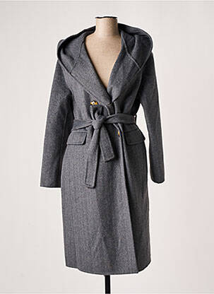 Manteau long gris RELISH pour femme